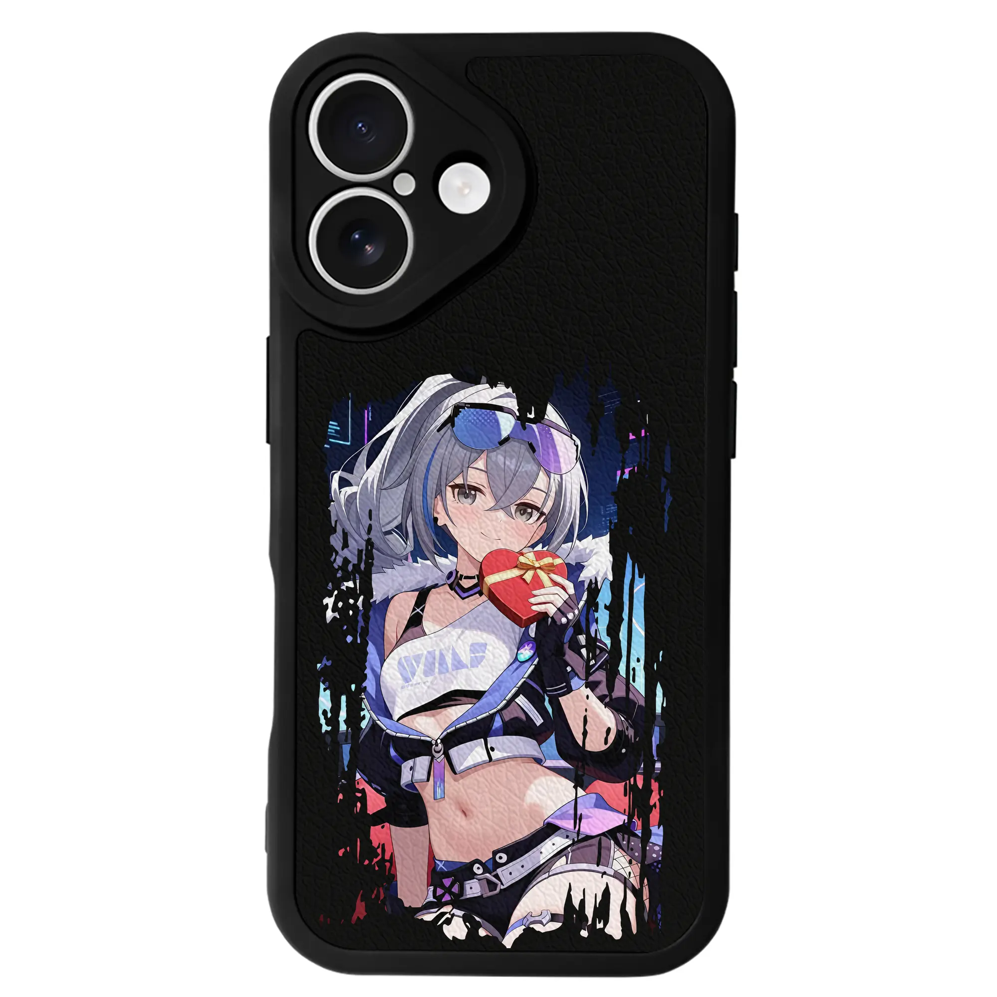 崩壊：スターレイル グッズ 銀狼 - IPhone 16シリーズ対応 ・ シリコンスマホケース ・ レザー調 ・ 高精度フィット ・ 耐衝撃 ・ ワイヤレス充電対応 ・ 精密カット